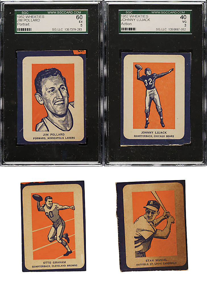 1952 Wheaties Collection (37) Including 10 SGC-Graded Cards
