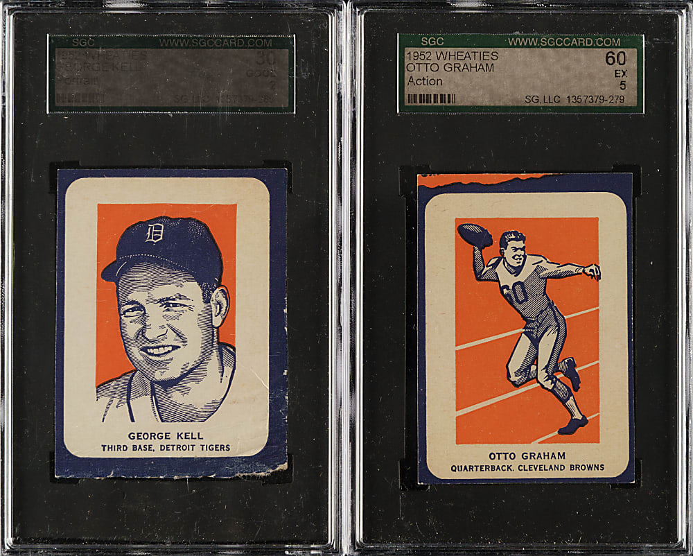 1952 Wheaties Collection (37) Including 10 SGC-Graded Cards