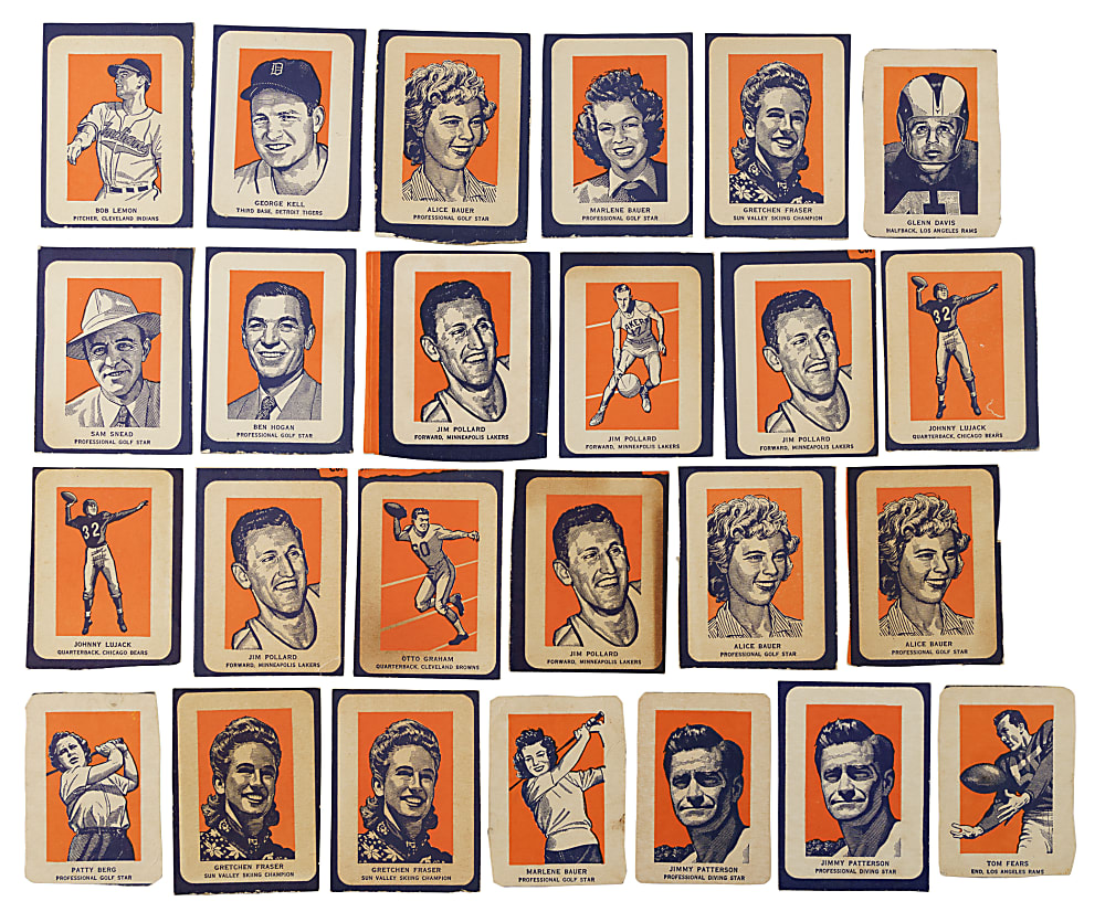 1952 Wheaties Collection (37) Including 10 SGC-Graded Cards