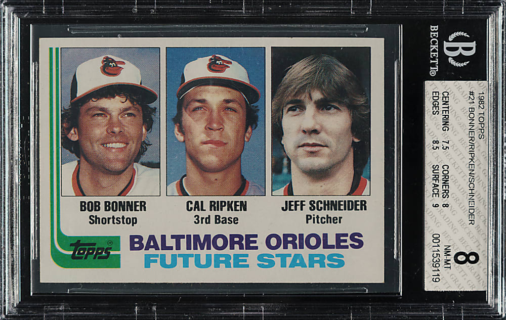 1982 Topps #21 Cal Ripken Jr. Rookie BGS NM-MT 8