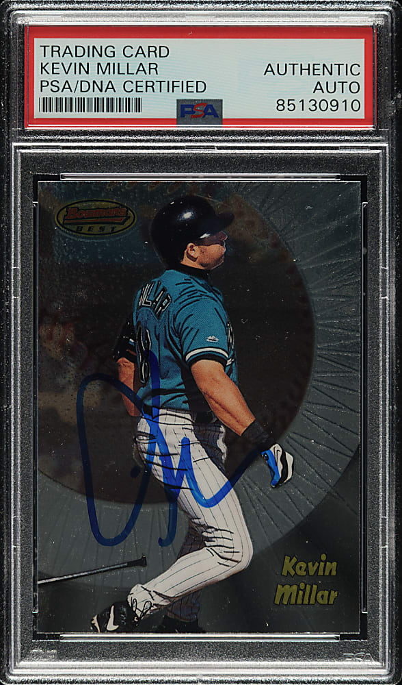 Signed 1998 Bowman's Best #122 Kevin Millar - PSA/DNA