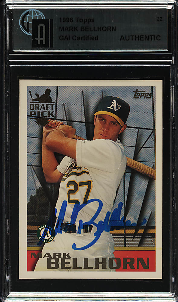Signed 1996 Topps #22 Mark Bellhorn - GAI