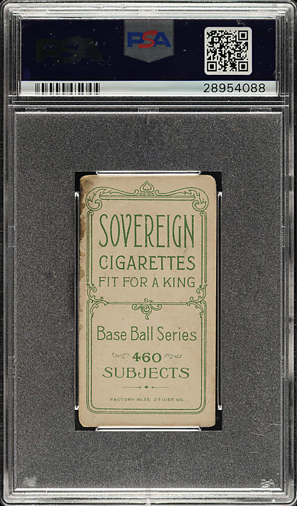 1909-1911 T206 White Border Harry Howell Hands at Waist PSA GOOD 2 - Sovereign 460 Back