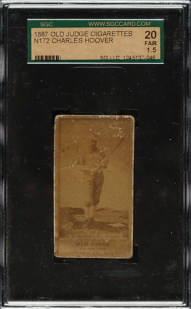 1887 N172 Old Judge Charles Hoover SGC FAIR 20