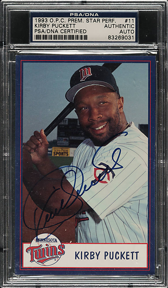 Signed 2000 Barry Colla #7,200 Kirby Puckett - PSA/DNA