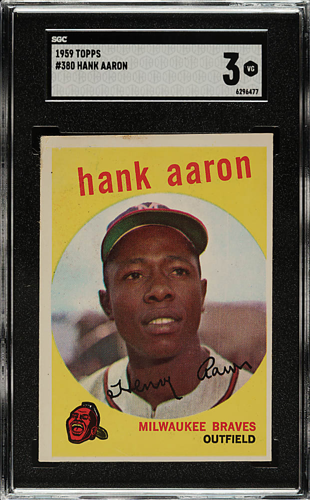 1959 Topps #380 Hank Aaron SGC VG 3
