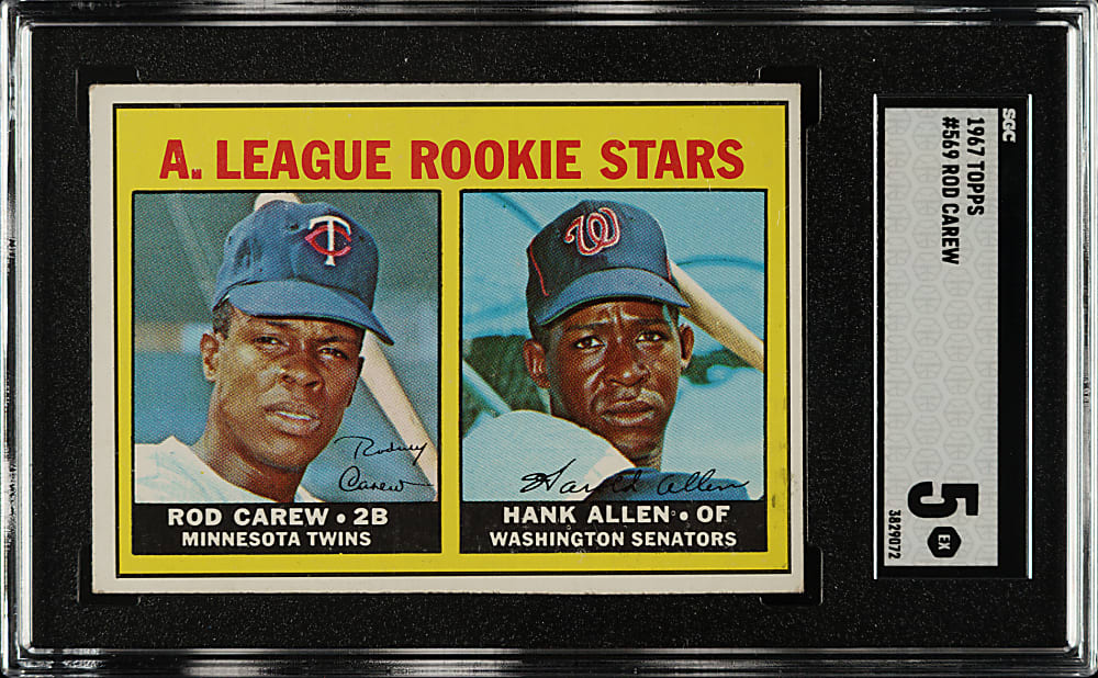 1967 Topps #569 Rod Carew Rookie SGC EX 5