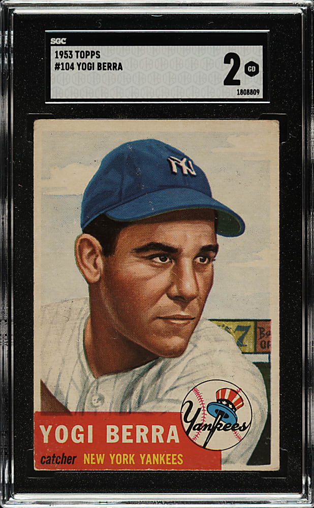 1953 Topps #104 Yogi Berra SGC GOOD 2