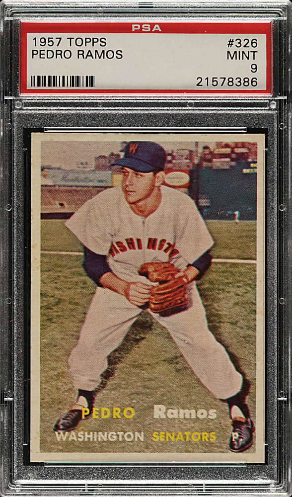 1957 Topps #326 Pedro Ramos PSA MINT 9