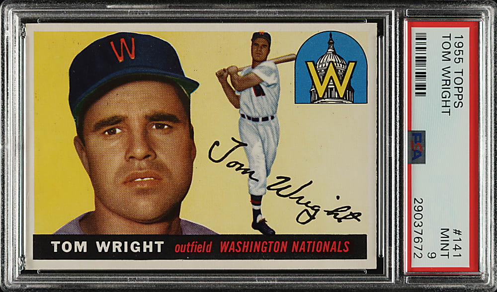 1955 Topps #141 Tom Wright PSA MINT 9