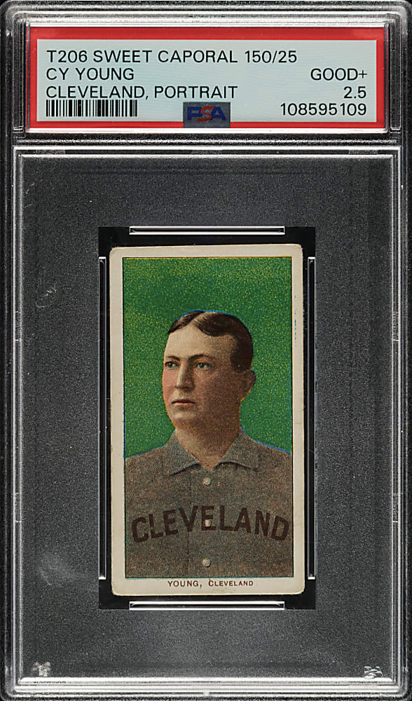 1909-1911 T206 White Border Cy Young Portrait PSA GOOD+ 2.5