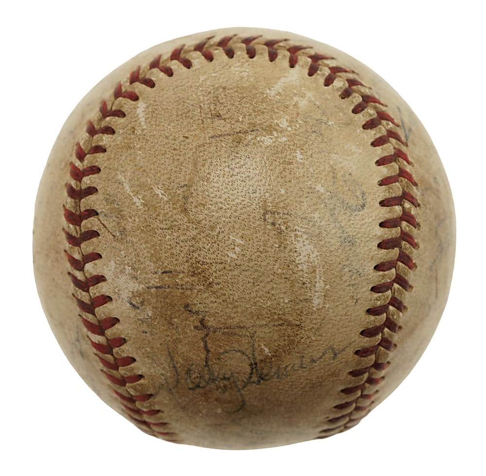 1950s Multi-Signed Baseball with Casey Stengel
