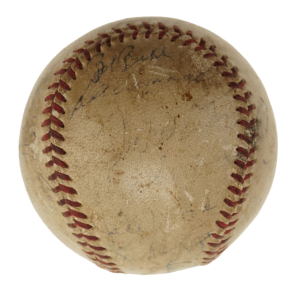 1950s Multi-Signed Baseball with Casey Stengel