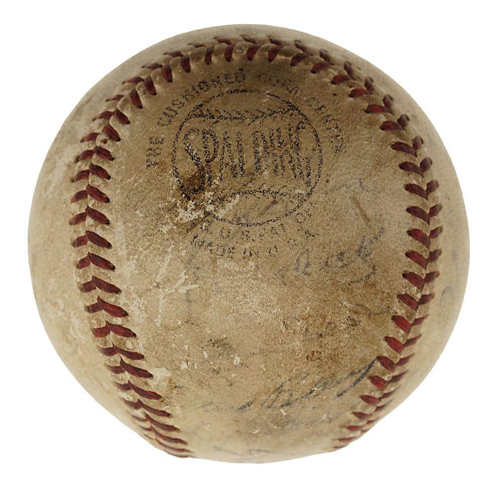 1950s Multi-Signed Baseball with Casey Stengel