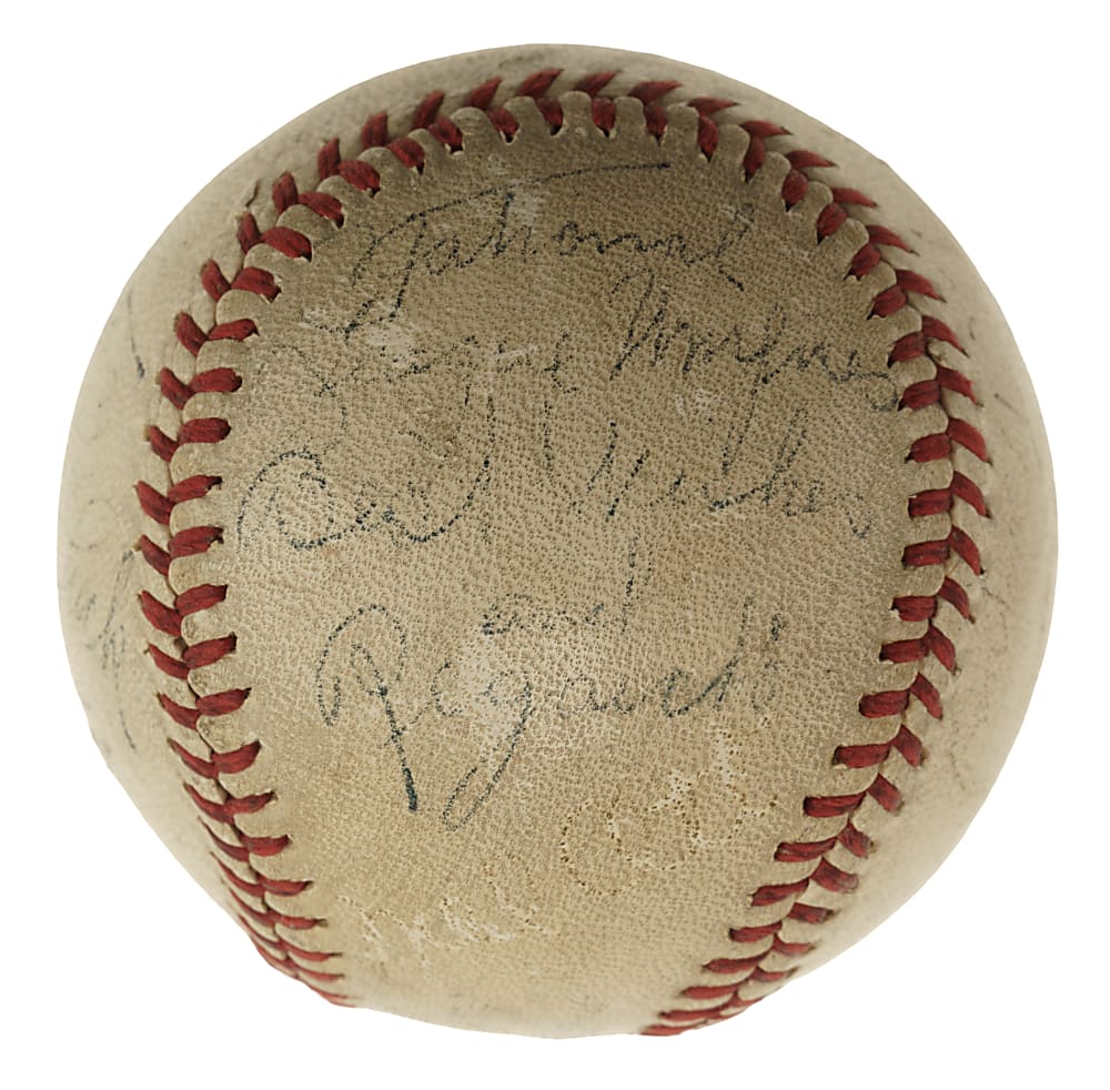 Pittsburgh Pirates Multi-Signed Baseball with Pie Traynor and Lloyd Waner
