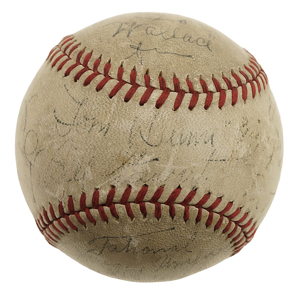 Pittsburgh Pirates Multi-Signed Baseball with Pie Traynor and Lloyd Waner