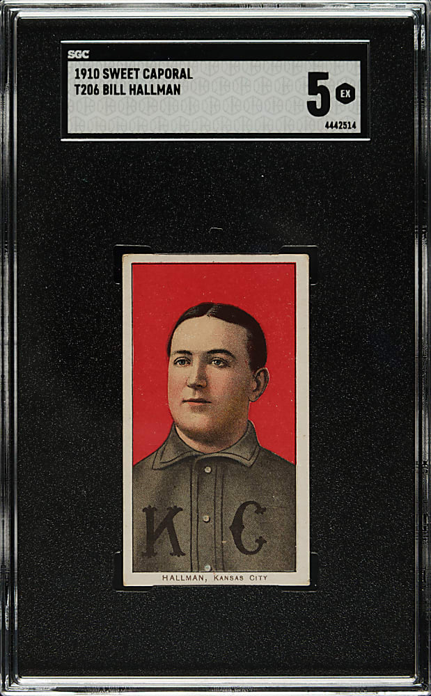 1909-1911 T206 White Border Bill Hallman SGC EX 5