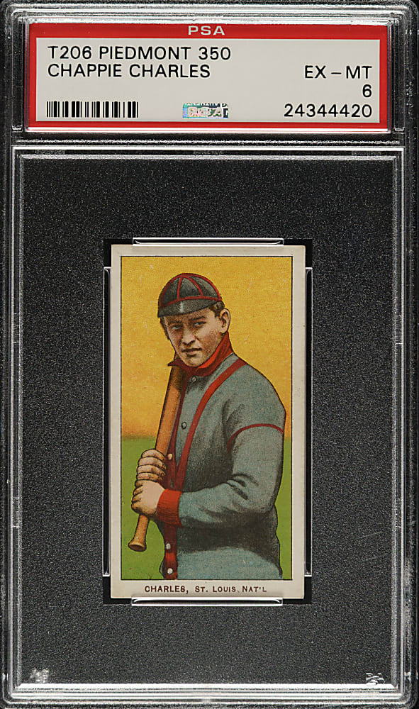 1909-1911 T206 White Border Chappie Charles PSA EX-MT 6