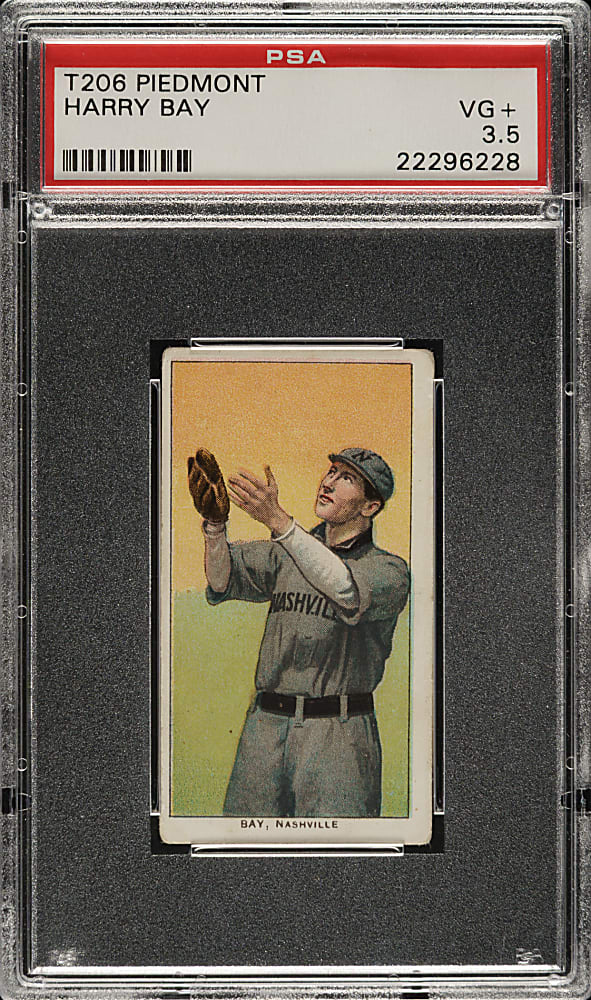 1909-1911 T206 White Border Harry Bay Southern Leaguer PSA VG+ 3.5