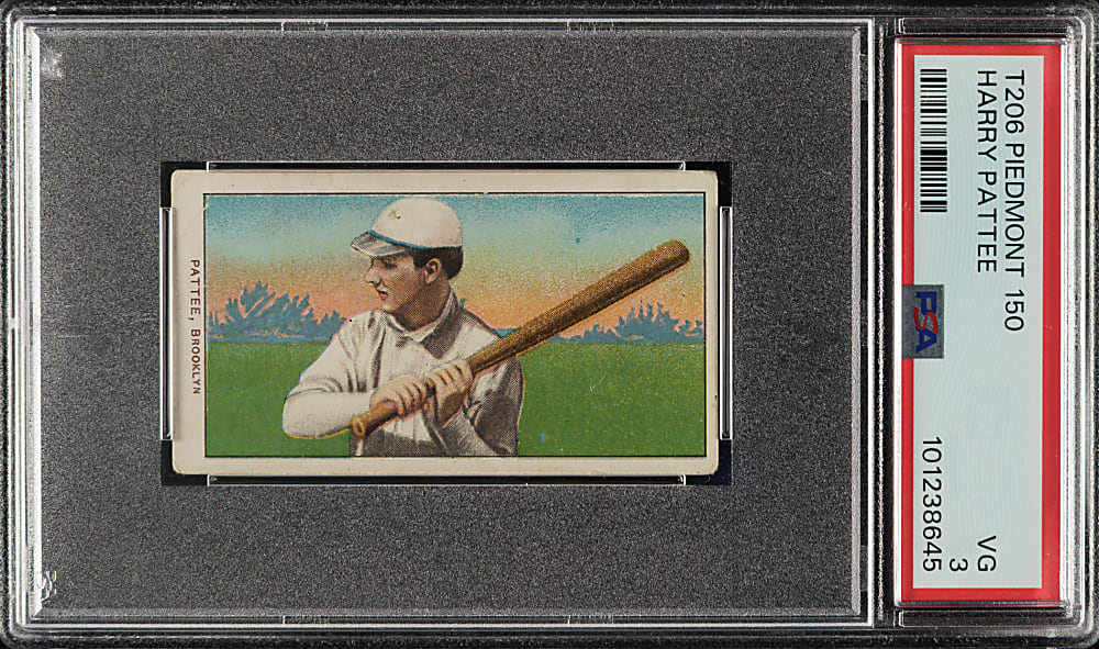 1909-1911 T206 White Border Harry Pattee PSA VG 3