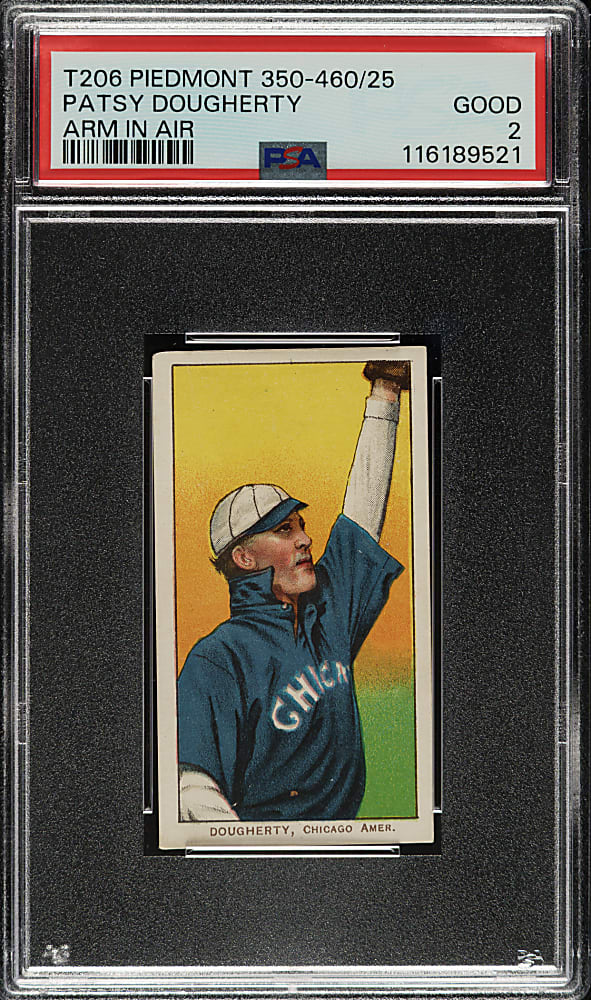 1909-1911 T206 White Border Patsy Dougherty Portrait PSA GOOD 2