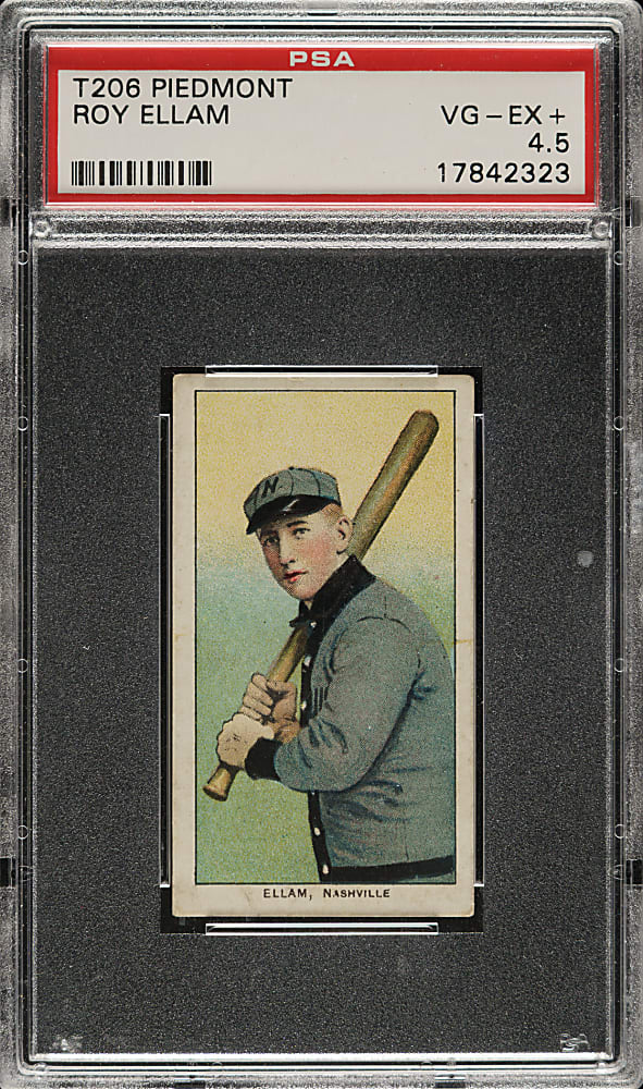 1909-1911 T206 White Border Roy Ellam Southern Leaguer PSA VG-EX+ 4.5