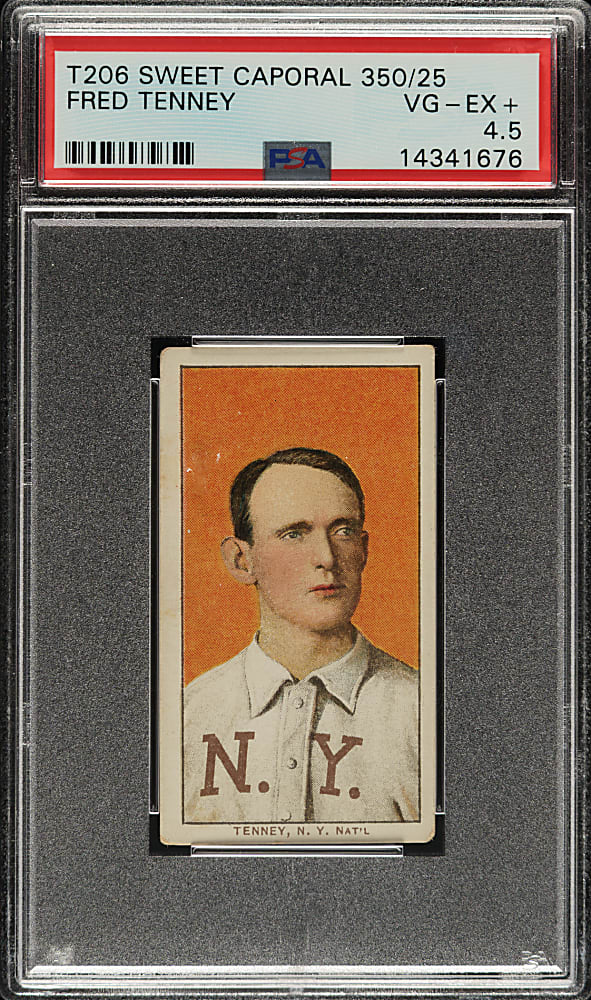1909-1911 T206 White Border Fred Tenney PSA VG-EX+ 4.5