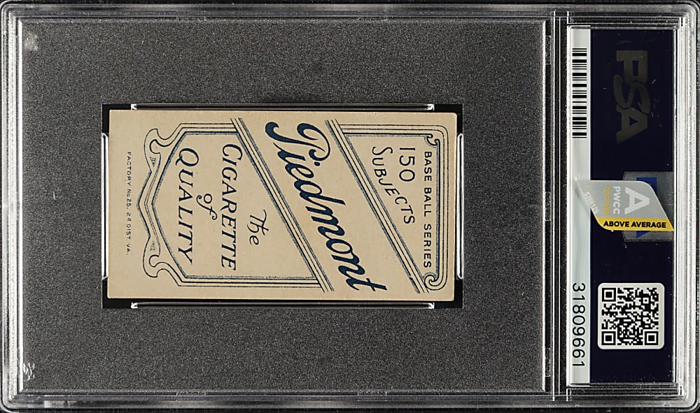 1909-1911 T206 White Border Joe Birmingham PSA EX 5