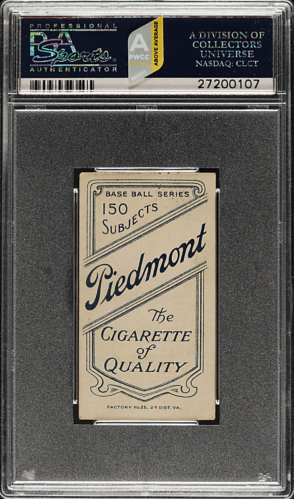 1909-1911 T206 White Border Fred Clarke Holding Bat PSA EX 5