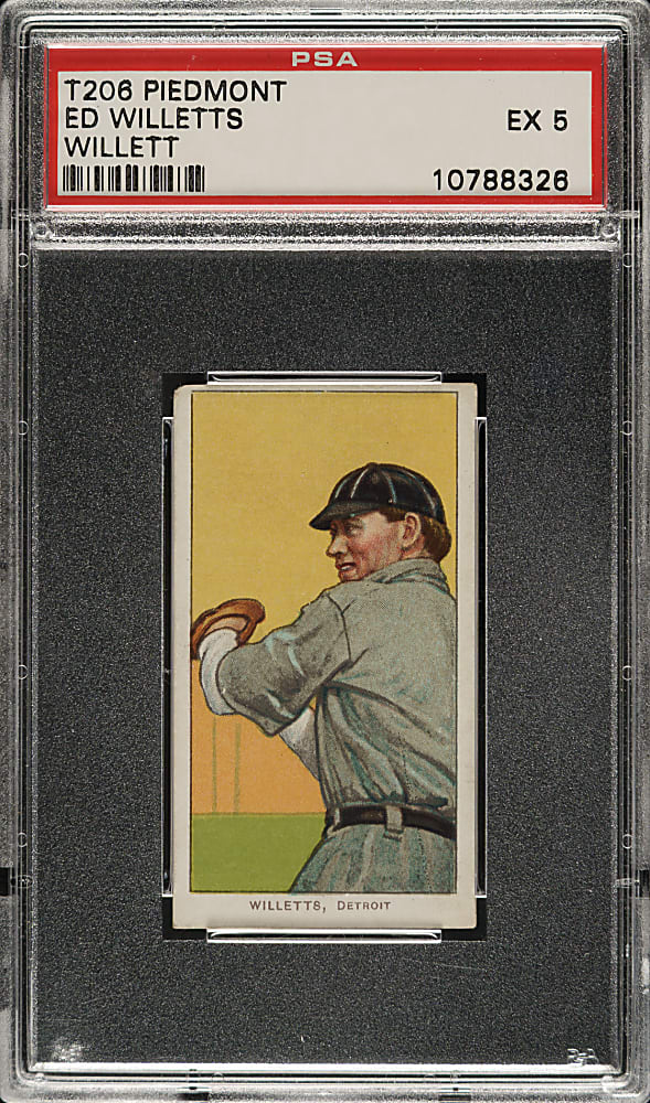 1909-1911 T206 White Border Ed Willetts PSA EX 5 - Piedmont "Factory 42" Back