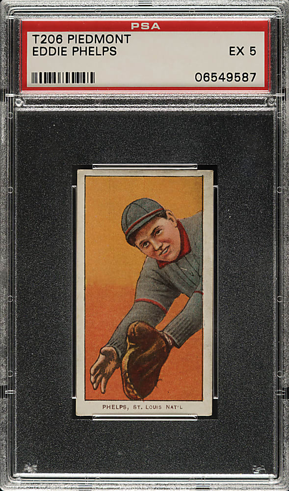 1909-1911 T206 White Border Eddie Phelps PSA EX 5