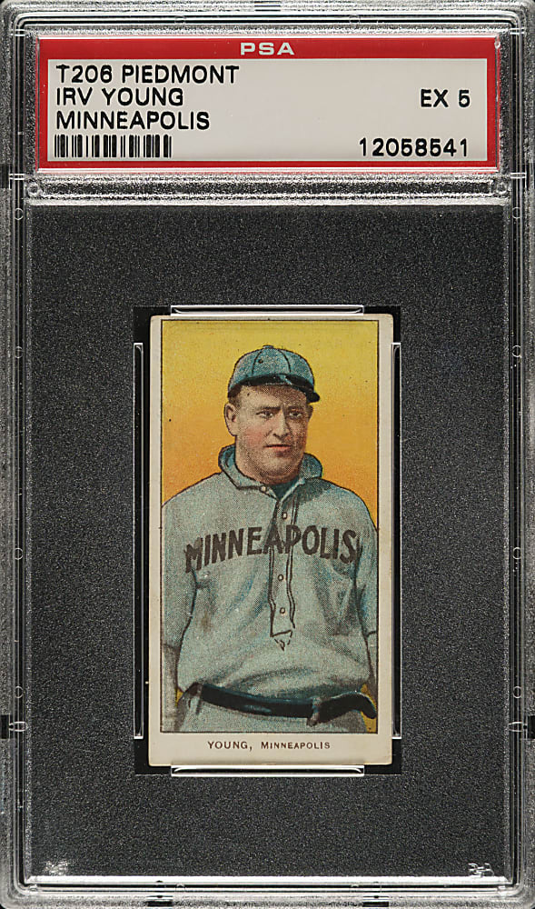 1909-1911 T206 White Border Irv Young PSA EX 5
