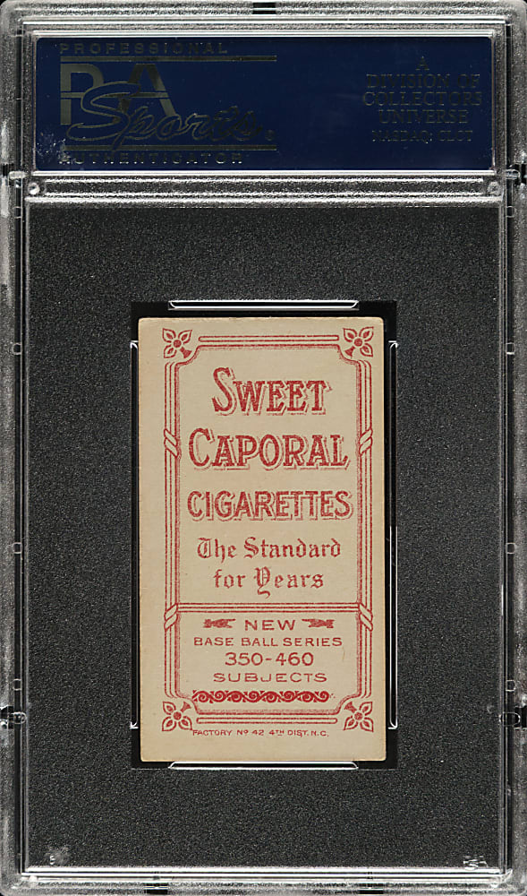 1909-1911 T206 White Border Red Ames Hands Above Head PSA EX 5