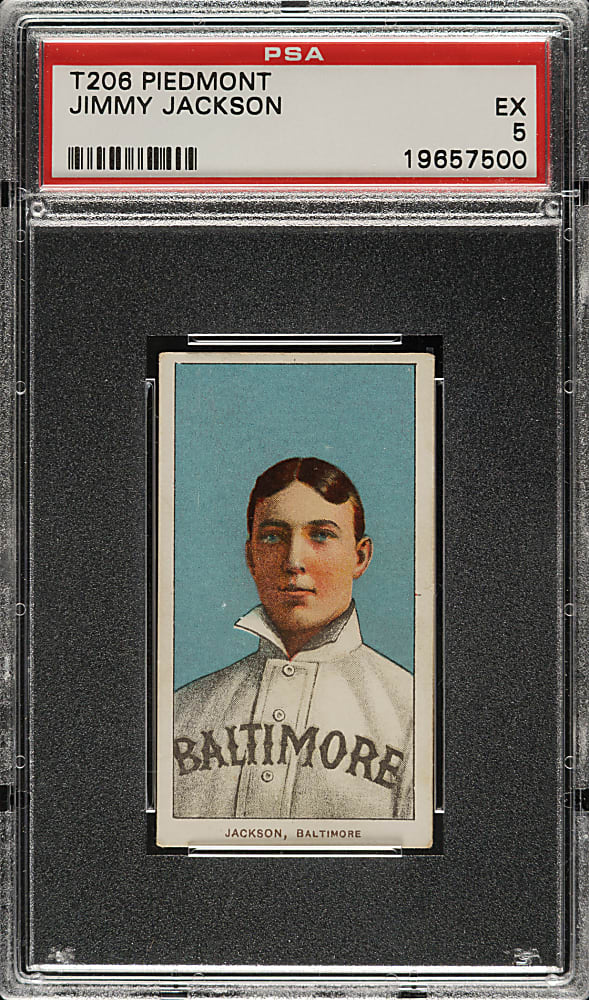 1909-1911 T206 White Border Jimmy Jackson PSA EX 5