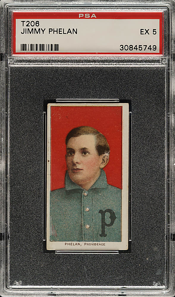 1909-1911 T206 White Border Jimmy Phelan PSA EX 5
