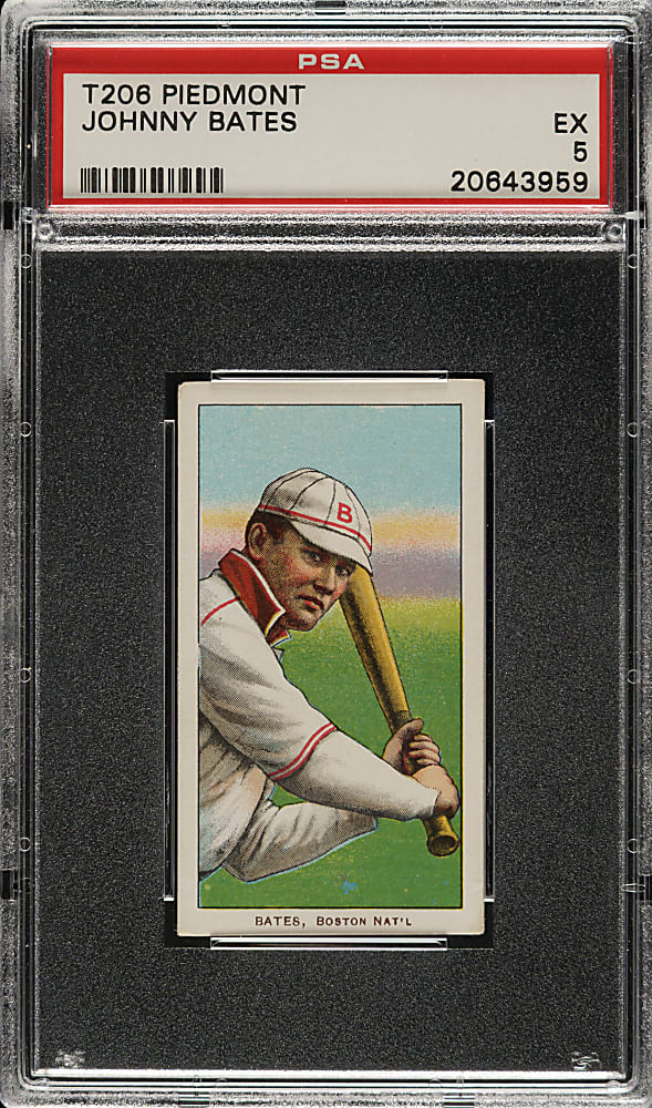 1909-1911 T206 White Border Johnny Bates PSA EX 5