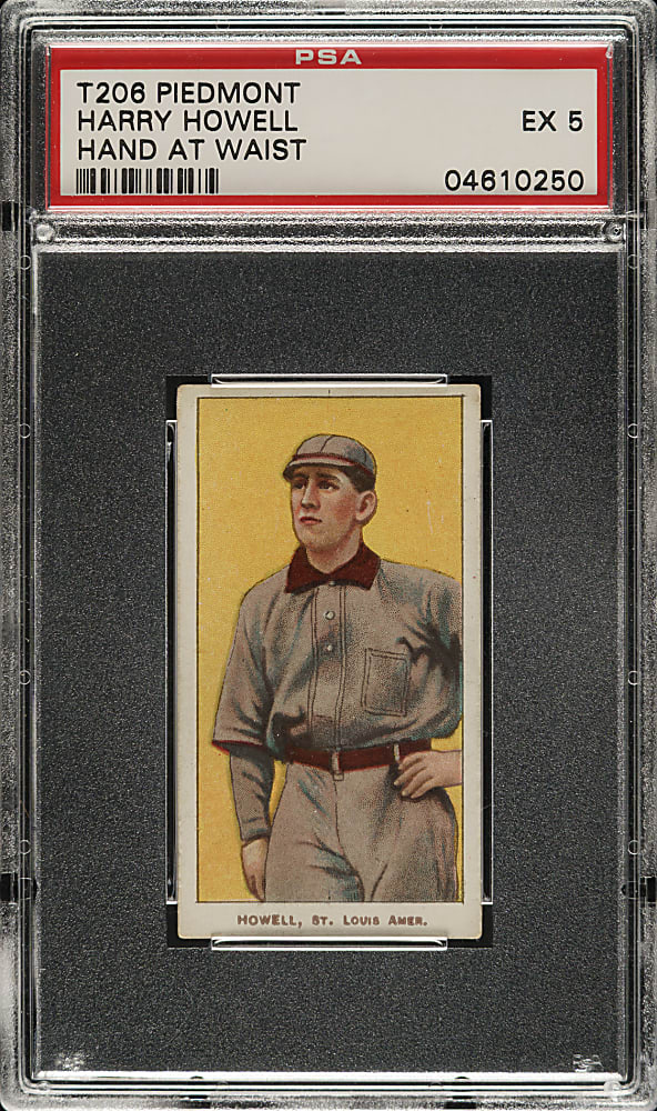 1909-1911 T206 White Border Harry Howell Hands at Waist PSA EX 5
