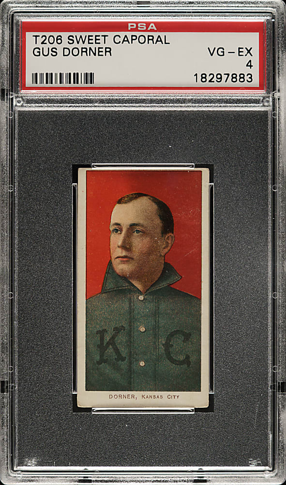 1909-1911 T206 White Border Gus Dorner PSA VG-EX 4