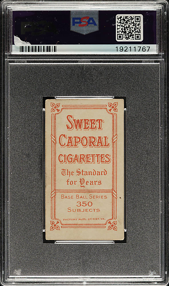 1909-1911 T206 White Border Jake Pfeister Throwing PSA VG-EX 4