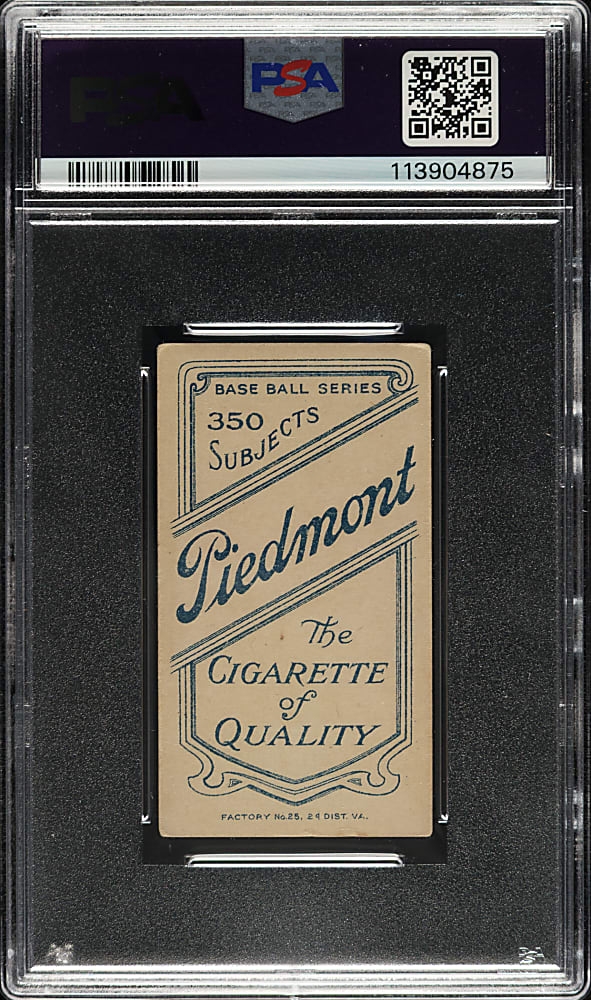 1909-1911 T206 White Border Peter Cassidy PSA VG-EX 4