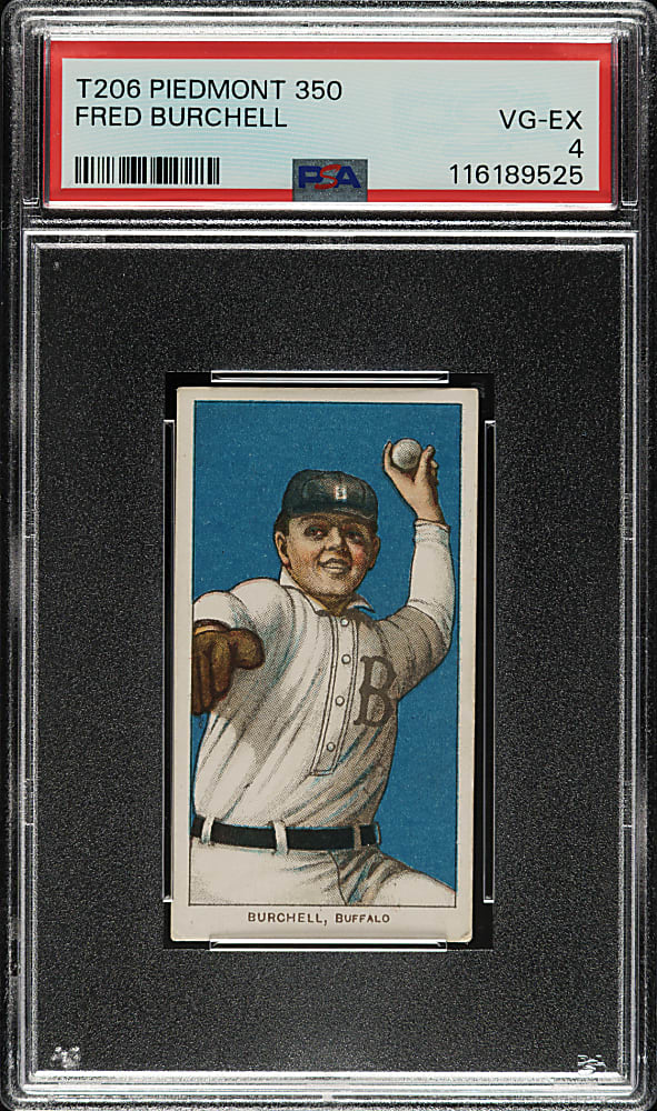 1909-1911 T206 White Border Fred Burchell PSA VG-EX 4