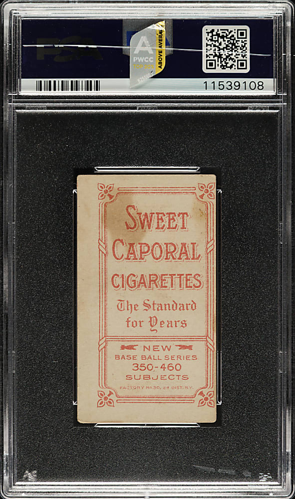 1909-1911 T206 White Border John McGraw Glove at Hip PSA VG-EX 4