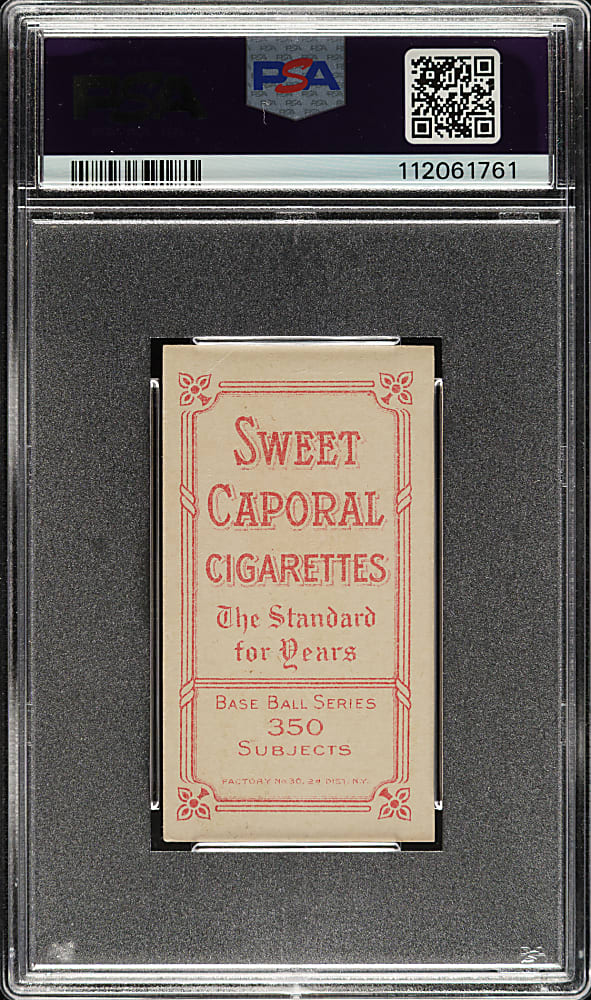 1909-1911 T206 White Border Red Kleinow New York, Catching PSA VG-EX 4
