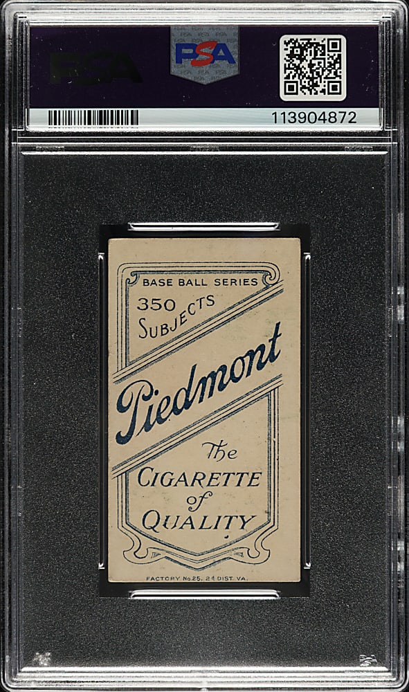 1909-1911 T206 White Border Fred Beck PSA VG-EX 4
