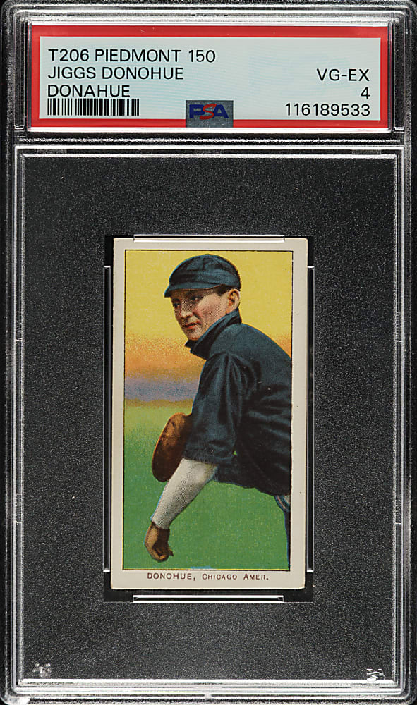 1909-1911 T206 White Border Jiggs Donohue PSA VG-EX 4