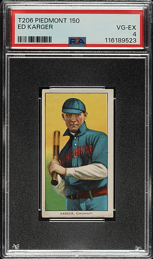 1909-1911 T206 White Border Ed Karger PSA VG-EX 4
