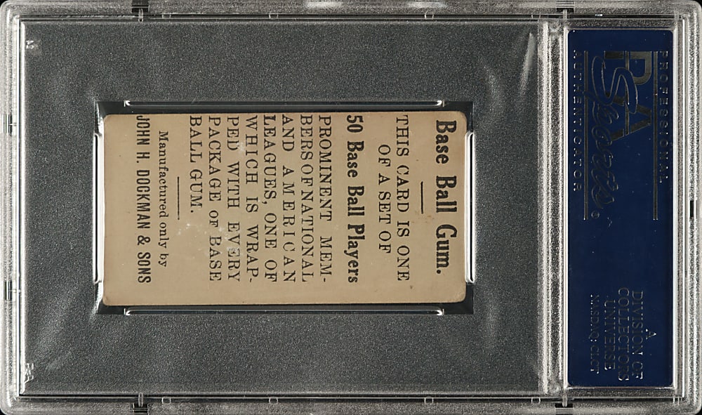 1909 E92 Dockman & Sons Johnny Siegle PSA VG-EX 4