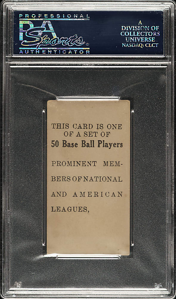 1909 E101 Anonymous "Set of 50" Mickey Doolan PSA VG 3