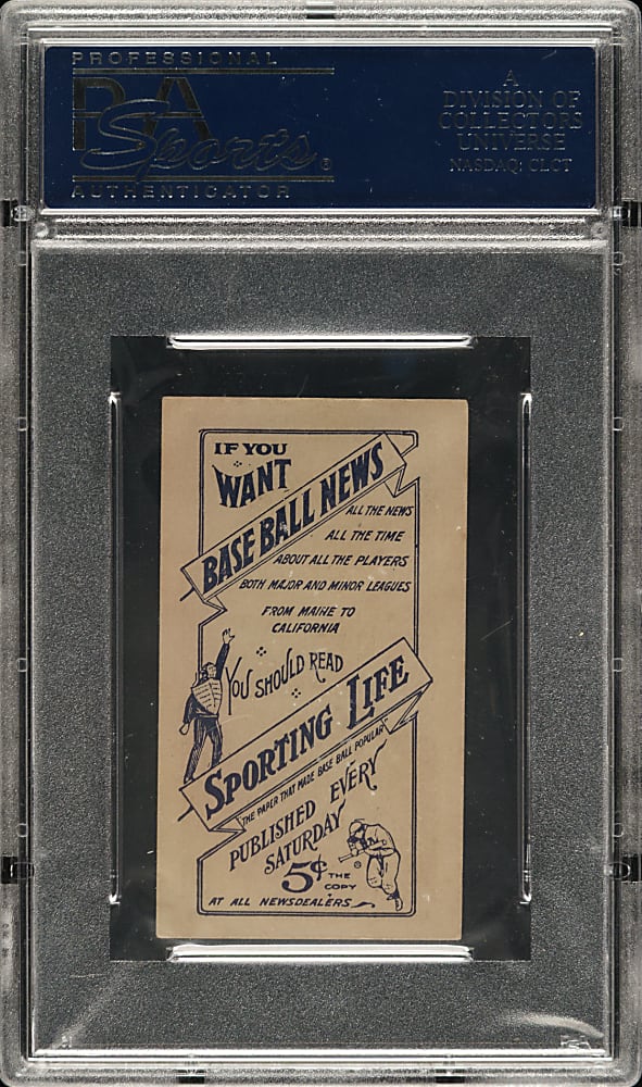 1910-1911 M116 Sporting Life Tom Downey PSA EX-MT 6
