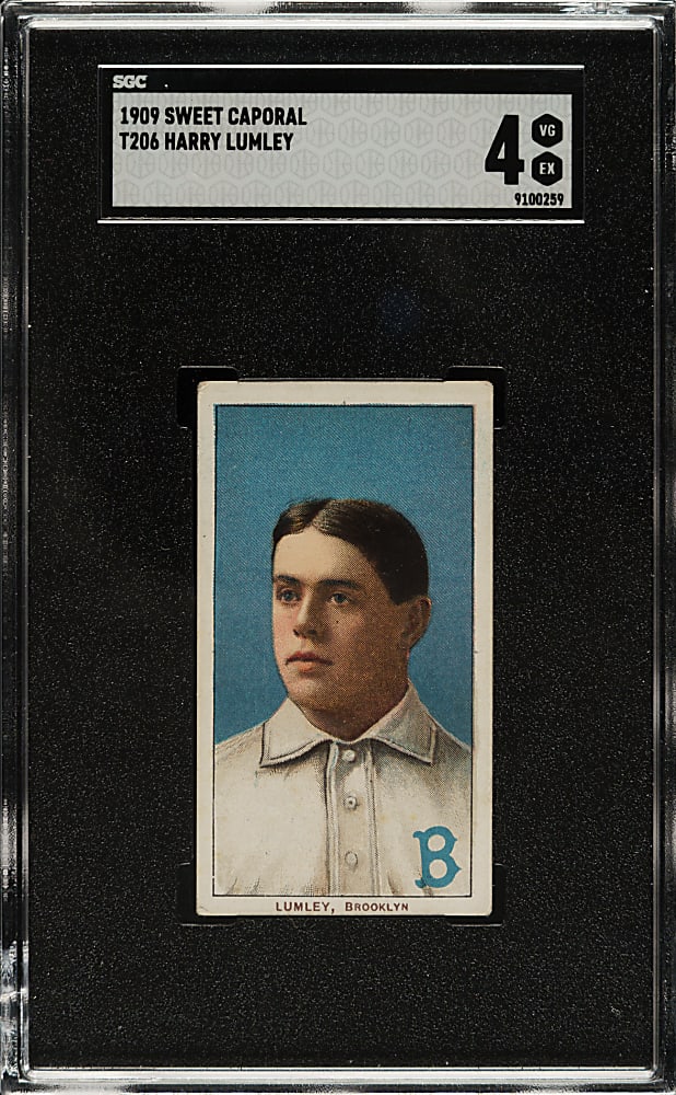 1909-1911 T206 White Border Harry Lumley SGC VG/EX 4